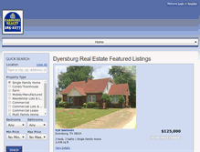 Tablet Screenshot of dyersburgrealestate.info
